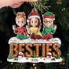 Custom Acrylic Ornament - Personalized Best Friend Christmas Birthday Gifts For Women, Besties, Sisters, BFF - Our Favorite Squad Season