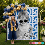 Custom Photo Graduation Backdrop - Personalized Graduation Gifts For Him, Her - From Little Dreams To Big Achievements