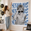 Custom Photo Graduation Backdrop - Personalized Graduation Gifts For Him, Her - From Little Dreams To Big Achievements