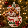 Custom Gingerbread Premium 3D Ornament - Personalized Christmas Birthday Gifts For Mom, Dad, Brother, Sister - Everything Is Better Together