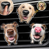 Custom Photo Squishy Nose Car Vent Clip – Personalized Birthday Gifts For Dog Lovers, Dog Dad And Mom - Happiness Is A Wet Nose