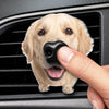 Custom Photo Squishy Nose Car Vent Clip – Personalized Birthday Gifts For Dog Lovers, Dog Dad And Mom - Happiness Is A Wet Nose