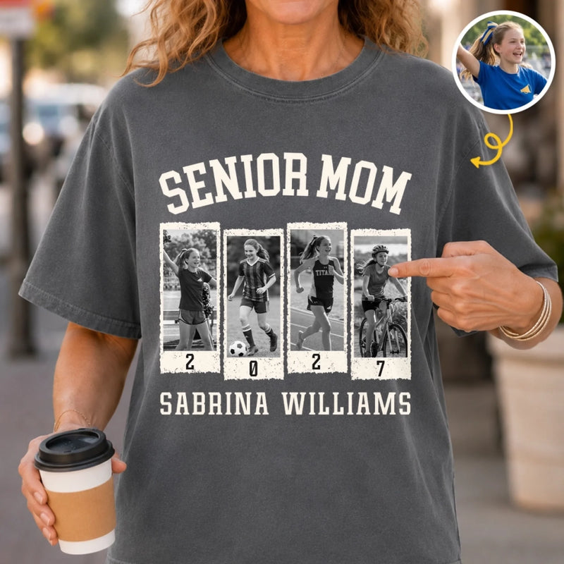 Custom Photo Comfort T-Shirt - Personalized Graduation Gifts For Him, Her - Surviving Senior Year One Day