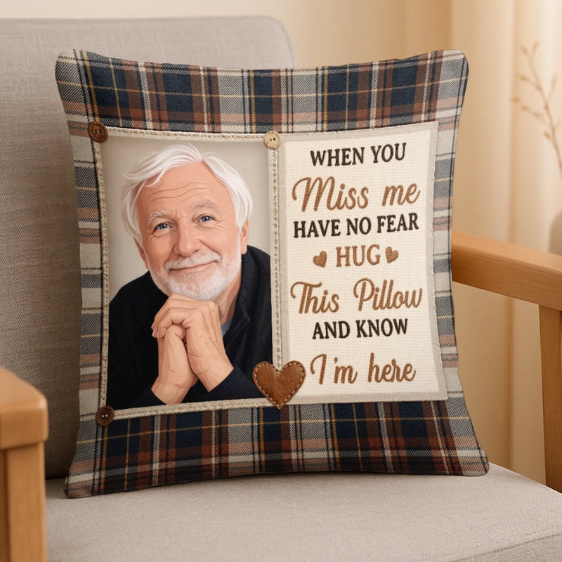 Custom Photo Pillow - Personalized Memorial Sympathy Gifts For Loss Of Mom, Dad - My Love Is Always Around