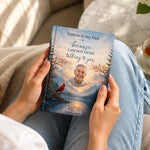 Custom Photo Hardcover Journal - Personalized  Memorial Sympathy Gifts For Dad, Mom - Your Love Still Guides Me Home