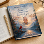 Custom Photo Hardcover Journal - Personalized  Memorial Sympathy Gifts For Dad, Mom - Your Love Still Guides Me Home