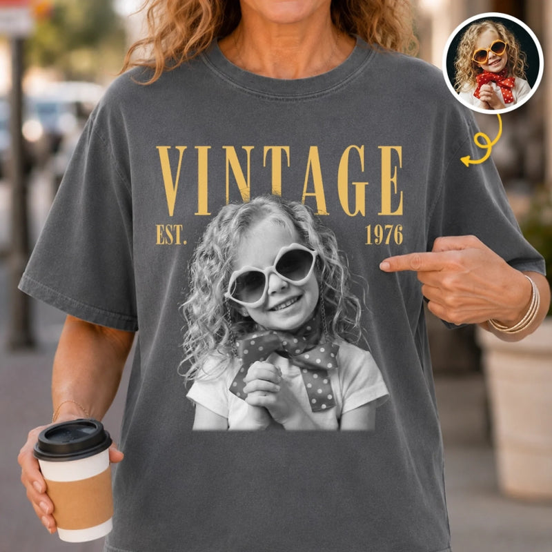 Custom Photo Comfort T-Shirt - Personalized Birthday Gifts For Men, Women - Living The Legend