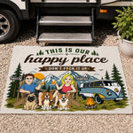 Custom Home Decor Decorative Mat - Personalized Birthday Camping Gifts For Campers, Husband And Wife, Dog Dad And Mom - Life Is Better Outdoors Together