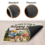 Custom Home Decor Decorative Mat - Personalized Birthday Camping Gifts For Campers, Husband And Wife, Dog Dad And Mom - Life Is Better Outdoors Together