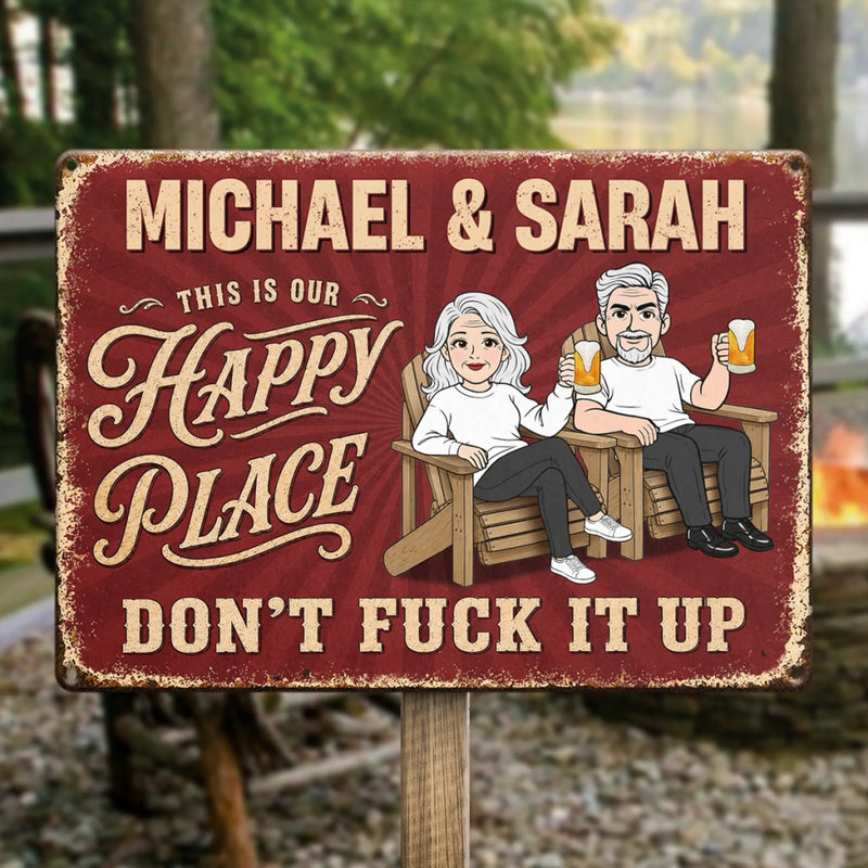Custom Home Decor Metal Sign - Personalized Anniversary Wedding Gifts For Husband And Wife, Him And Her - Cheers To The Good Life