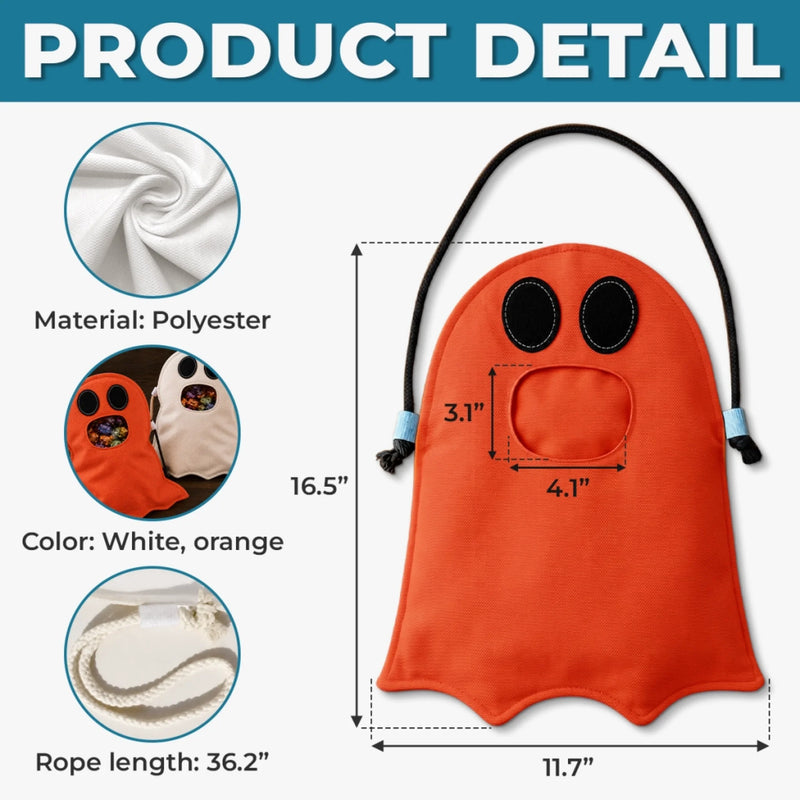 Custom Ghost Bag - Personalized Halloween  Birthday Gifts For Kids - Spooky Cute Season Is Here