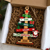 Custom Wood Ornament - Personalized Christmas Birthday Gifts For Mom, Dad, Kids - Our Family Christmas Tree