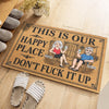 Custom Home Decor Decorative Mat - Personalized Summer Vacation And Travel Gifts For Husband And Wife, Him And Her - Our Little Tropical Home Corner
