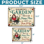 Custom Home Decor Metal Sign - Personalized  Birthday Garden Gifts For Gardeners, Plant Lovers - This Is My Happy Place