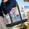 Custom Canvas Tote Bag - Personalized Summer Vacation And Travel Gifts For Mom, Dad, Brother, Sister - Family Time At Sea