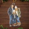 Custom Photo Acrylic Ornament - Personalized Christmas Birthday Gifts For Mom, Dad, Brother, Sister - Family Is Where Love Begins