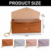 Custom Leather Envelope Wallet - Personalized Birthday Gifts For Daughter, Granddaughter - Watching You Bloom With Pride