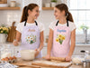 Custom Apron With Pocket - Personalized Birthday Gifts For Wife, Daughter, Besties, Sisters, Granddaughter, Grandma, Mom, Yourself - My Favorite Floral Kitchen Piece