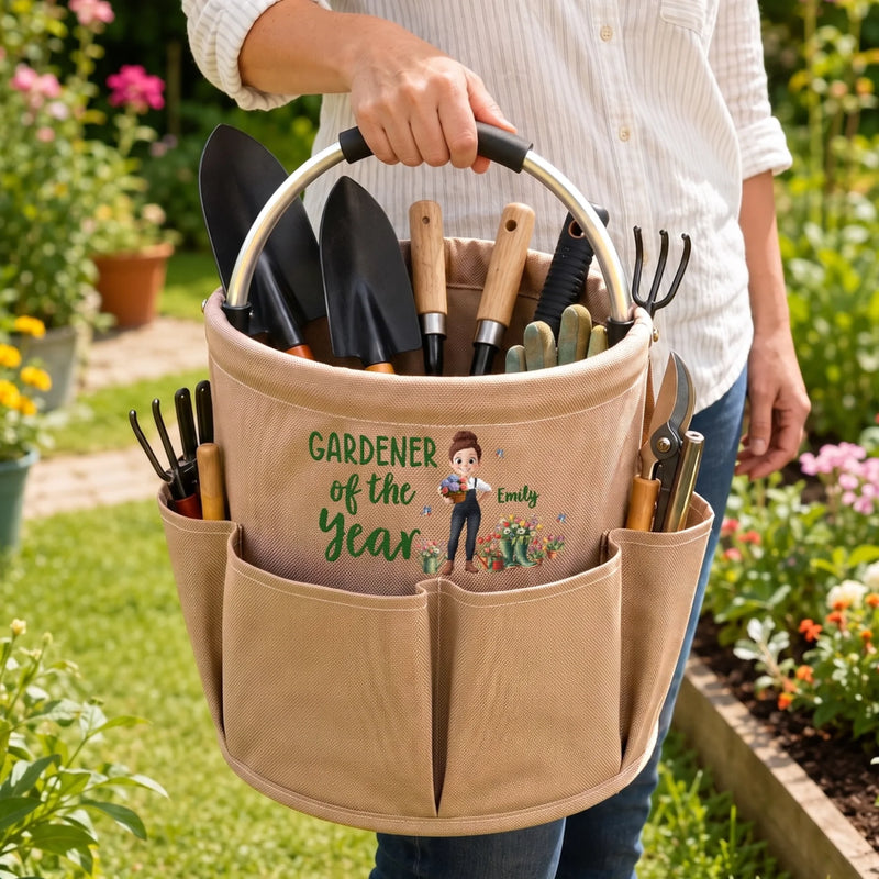 Custom Gardening Tool Bag - Personalized Birthday Garden Gifts For Gardeners - Gardener Of The Year