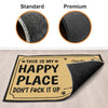 Custom Home Decor Decorative Mat - Personalized Birthday Gifts For Dog Cat Lovers, Dog Dad And Mom, Cat Owners - Living With My Fur Besties
