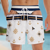 Custom Funny Men Swim Trunks - Personalized Summer Vacation And Travel Gifts For Husband, Son, Grandson, Brother, Grandpa, Dad, Yourself - Coastal Vibes