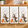 Custom Photo Kitchen Towel - Personalized Birthday Gifts For Dog Cat Lovers, Dog Dad And Mom, Cat Owners - Fall Days Furry Friends