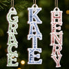 Custom Letter Wooden Ornament - Personalized Christmas Birthday Gifts For Mom, Dad, Brother, Sister - A Touch Of Elegance Every Day
