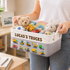 Custom Kids Storage Basket - Personalized Back To School Gifts For Kids - Where Fun Playtime Never Ends