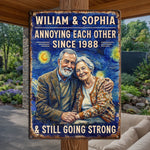 Custom Photo Home Decor Metal Sign - Personalized Anniversary Wedding Gifts For Husband And Wife, Him And Her - Best Husband And Wife Memories