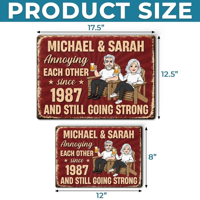 Custom Home Decor Metal Sign - Personalized Anniversary Wedding Gifts For Husband And Wife, Him And Her - Annoying You Is My Specialty
