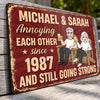 Custom Home Decor Metal Sign - Personalized Anniversary Wedding Gifts For Husband And Wife, Him And Her - Annoying You Is My Specialty
