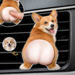 Custom Photo Squishy Acrylic Car Vent Clip - Personalized Birthday Gifts For Dog Cat Lovers, Dog Dad And Mom - Your Favorite Trouble On Board