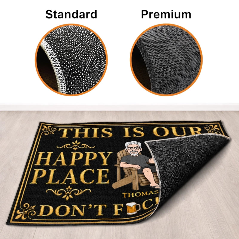 Custom Home Decor Decorative Mat - Personalized Summer Vacation And Travel Gifts For Husband And Wife, Him And Her - Living Our Best Golden Summer