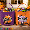 Custom Candy Basket - Personalized Halloween  Birthday Gifts For Kids - Sweet Treats For A Spooky Night
