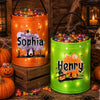 Custom LED Light Bucket Bag - Personalized Halloween  Birthday Gifts For Kids - Spooky Fun Ahead