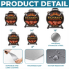 Custom BBQ Shaped Metal Sign - Personalized Grilling Gifts For BBQ Lovers, Husband, Son, Grandson, Brother, Grandpa, Dad, Yourself - Grill Chill Repeat