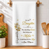 Custom Kitchen Towel - Personalized Birthday Gifts For Daughter - Watching You Bloom As Mom