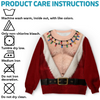 Custom Funny Ugly Sweatshirt - Personalized Christmas Birthday Gifts For Husband, Son, Grandson, Brother, Grandpa, Dad, Yourself - Santa Abs On Full Display Today