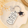Cherished Memories, Bright Dreams, Endless Love - Family Personalized Custom Engraved Graduation Keychain - Graduation Gift For Family Members, Siblings, Brothers, Sisters