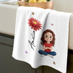 Custom Kitchen Towel - Personalized Birthday Gifts For Wife, Daughter, Besties, Sisters, Granddaughter, Grandma, Mom, Yourself - Where Delicious Memories Are Made