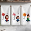 Custom Kitchen Towel - Personalized Birthday Gifts For Wife, Daughter, Besties, Sisters, Granddaughter, Grandma, Mom, Yourself - Where Delicious Memories Are Made