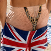 Custom Funny Men Swim Trunks - Personalized Summer Vacation And Travel Gifts For Husband, Son, Grandson, Brother, Grandpa, Dad, Yourself - Rocking Union Jack In Style