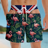 Custom Funny Men Swim Trunks - Personalized Birthday Gifts For Husband, Son, Grandson, Brother, Grandpa, Dad, Yourself - Living That Coastal Life