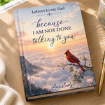 Custom Hardcover Journal - Personalized  Memorial Sympathy Gifts For Loss Of Mom, Dad - Forever Loved, Never Forgotten