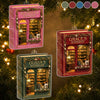 Custom Acrylic Ornament - Personalized Christmas Bookish Gifts For Book Lovers, Bookworms, Readers - Open For Dreamers