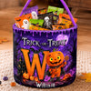 Custom Candy Basket - Personalized Halloween  Birthday Gifts For Kids - Spooky Cute Trick Or Treater