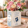Custom Book Vase - Personalized Anniversary Wedding Gifts For Husband And Wife, Him And Her - Our Greatest Chapter