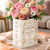 Custom Book Vase - Personalized Anniversary Wedding Gifts For Husband And Wife, Him And Her - Eternal Love Story