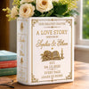 Custom Book Vase - Personalized Anniversary Wedding Gifts For Husband And Wife, Him And Her - Pages Of Us