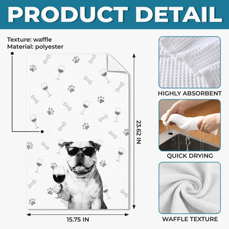 Custom Photo Funny Kitchen Towel - Personalized Birthday Gifts For Dog Cat Lovers, Dog Dad And Mom, Cat Owners - Pet Boss In Kitchen